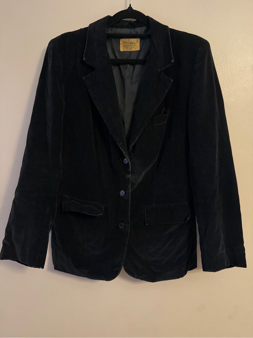 Women’s Black Velvet Blazer Jacket - Classic Tailored Style